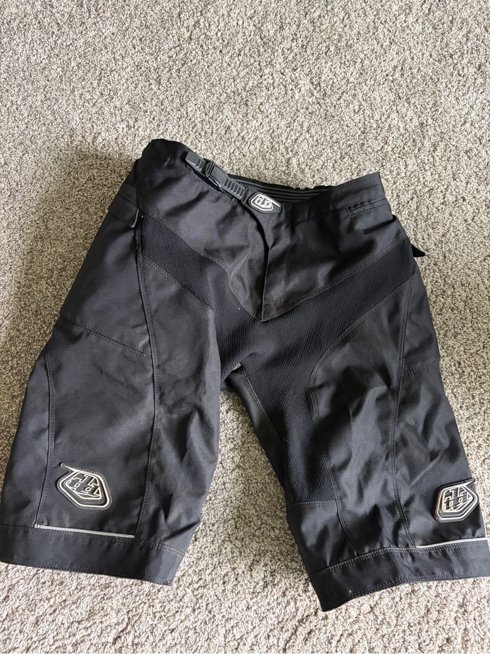 Troy Lee Designs Black MTB Shorts with Logos